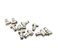 10Pcs/Lot PHT M5 1/8 1/4 3/8 1/2 Brass Fitting Male Thread Pneumatic Push in Metal Air Fitting(PHT4-M5 4mm M5)