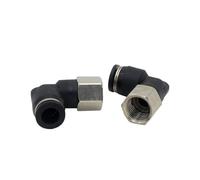 10pcs/lot Pneumatic Components PLF Series Female Elbow PLF6-01 PLF6-02 PLF8-02 Straight one-Touch Fittings(PLF6-01)