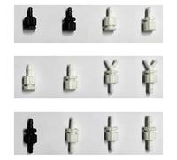10pcs/lot printer Eco solvent/UV ink hose connector Fit For Epson xp600 DX5 DX7 head ink pipe connector Replacement parts(12)