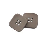 10pcs/lot Resin Button Square Round Colorful Children for 18/21/25/28/30mm Sewing Clothing DIY Craft Button, Square Brown, 25mm