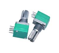 10pcs/lot RK097G 6Pin 5K 10K 20K 50K 100K B5K with a switch audio shaft 15mm amplifier sealing potentiometer(10K Ohm)