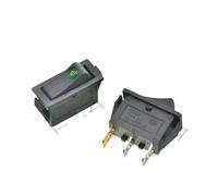 10pcs/lot Rocker Switch Rice Cooker Frying Pan Small Ship Type Electrical Power Supply Push Button KCD3 Lamp 2/3 Pins IDGTTLDF(H (10PCS))