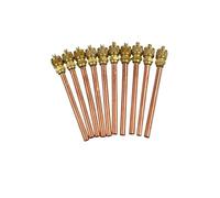 10pcs/ lot Service/Access Valve 1/4" SAE 1/4" OD 4" Stem for Mayitr Metal Core AC Air Conditioner Refrigeration Access Valve