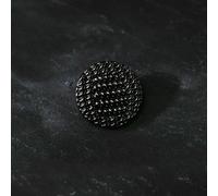 10pcs/lot Shank Button Vintage Woven Design Black Buttons for Clothing 20mm Round Golden Buttons for Coats-Black-25mm-10pcs
