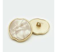 10pcs/lot Size:15-25mm Irregular Shape Design Buttons Metal Resin Shank Button for Garment Overcoat Suit Decoration-1-15mm