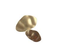 10Pcs/Lot Special-Shaped Buttons Decorative Buttons Irregular Button Decorative for Overcoat Sweater Shirt and Jacket Matt Gold 25X15