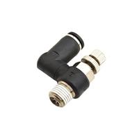 10Pcs / Lot SS06 Pneumatic Air Speed Throttle Flow Control Valve 1/8 1/4 3/8 1/2 Rotate Fittings(SS6-03 6mm 3-8,R Thread)