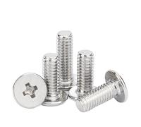 10pcs/lot Stainless Steel Cross CM Ultra Thin Super Low Flat Wafer Head Screw Bolt - M1.4-M8