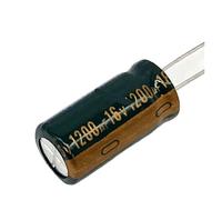 10pcs/lot T25 1200uf16V Low ESR/Impedance high frequency aluminum electrolytic capacitor size 10 * 20 16V 1200uf 20% AUOQKQUT