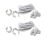 10pcs/Lot T5 T8 Cables AD Box Wire Fluorescent Saving Line LED Lighting Tube Kits Lamp Base Fitting Accessories Connector (Size : T8, Color : 30CM Size)