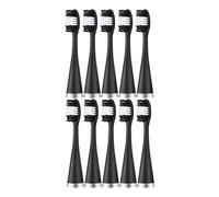 10pcs/lot Toothbrush Replacement Brush Heads，Compatible for Teeth Cleaning Whitening Dental Calculus Scaler(10pcs Black)