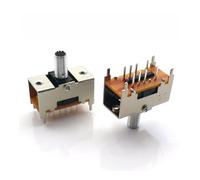 10pcs/Lot TS-23E02 toggle switch AT10 double reset four fixed feet Lever switch Vintage radio switch 8Pin toggle reset switch IDGTTLDF