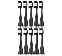 10pcs/lot Ultrasonic Electric Toothbrush Replacement Brush Heads for Teeth Cleaning Whitening Dental Calculus Scaler(10pcs Black)
