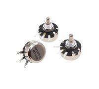 10PCS/Lot WX010 WX110 1W Potentiometer 100 Ohm 1K 2K2 3K3 4K7 6K8 10K 6mm Metal Shaft Single Turn Wire Wound Adjustable Resistor(4.7K Ohm)