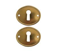 10Pcs/lot Zinc Alloy Keyhole Cover Plate Lock Decor Oval Insert Furniture Key Escutcheons Protector DIY Jewelry Making Connector for Cabinets