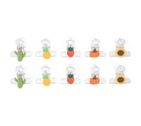 10pcs Lovely Halloween Chip Bag Clips Plastic Resin Sealing | Cartoon Charm Design, Office Papers and School Paperwork, Picnic Snacking, Salt Bags
