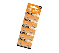 10Pcs LR521 AG0 Alkaline Batteries SR521SW SR521 AG521 S521E Alkaline Button Cell Battery for Watch Toy Remote Control Electronic Device Battery