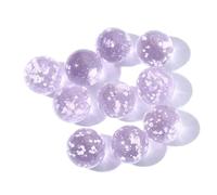 10pcs Luminous Glass Balls 12mm Cream Console Game Pinball Machine Cattle Small Marbles Pat Toy Beads(Pink)