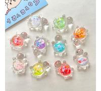 10PCS Luminous Mini Resin Turtles, Glitter Sea Turtles Figurines Glow in The Dark, Cute Tiny Turtle for Party Decor Garden Micro Landscape DIY Hidden Game