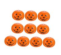 10Pcs Luminous Pumpkin Balloons for Halloween Glow the Dark Balloons for Spooky Celebrations Haunted Houses and Memorable Photo Props