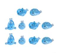 10PCS Luminous Seal Figurines for DIY Marine Themed Decor Create Captivating Indoor and Outdoor Spaces