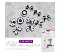 10pcs Luxurious 3D Alloy Nail Art Craft Rhinestone Charms Shiny Nail Crystal Gem Manicure Nail Jewelry Diamond