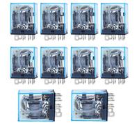 10Pcs LY2NJ HH62P HHC68A-2Z Electronic Micro Electromagnetic Relay 10A 8PIN Coil DPDT AC/DC12v 24v 36v 48v 110v 220v 380v(DC,12V)