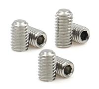 10pcs M1.6 M2 M3 M4 M5 M6 M8 M10 304 Stainless Steel Hex Socket Set Screw Cup Point DIN916 Headless Hexagon Socket Screws(8mm,M6 (10pcs))