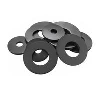 10pcs M10 - M25 Black Soft Rubber Flat Washer, Thickness 2mm 3mm Anti Oil Seal Pad Shock-absorbing Gasket, Waterproof Sealing Ring(10 * 25 * 3mm)
