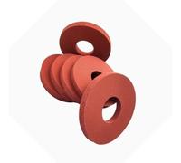 10Pcs M18-M20 Silicone Foam Gaskets - High-Temperature Resistant Sealing Rings for Automotive, Plumbing & Industrial Use(18x34x3mm)