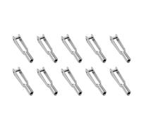 10PCS M2.5 Thread Self-Locking Metal Clevis Quick Link Steel Clevis for Fix Wing RC Airplane Helicopter Model Toy Replacement Parts