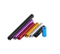 10Pcs M2 M2.5 Colored Aluminum Round Bracket Gasket, Threaded Sleeve Rod Studs, Nut Anodized,Black,M2x24mm