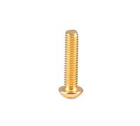 10pcs M2 M2.5 Length 4-14mm Hex Socket Round Pan Head Screw Titanium Gold Plated Bolts 12.9 Grade(12mm,M2.5-10pcs)