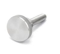10pcs M2 M2.5 M3 M4 M5 M6 M8 M10 304 Stainless Steel Knurl Head Hand Tighten Curtain Wall Glass Lock Thumb Screw Bolt(40mm,10pcs M6)