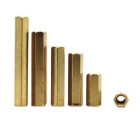 10pcs M2 M2.5 M3 M4 Tighting Female to Female Copper Studs Pillars Standoff Spacers Screw Isolation Spacing Screws Hardware Nut(10mm,M3 10pcs)