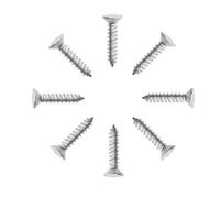 10pcs M2 M3 M4 M5 M6 304 Stainless Steel Cross Flat Countersunk Head Self Tapping Wood Screws Small Bolts(M4.2x25mm)