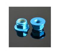 10pcs M2 M3 M4 M5 M6 Red/black/Royal Blue/Sky Blue/Orange/Golden/purple/sliver/grey Anodized Aluminum Flange(Sky blue,M5)