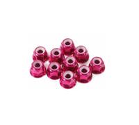 10pcs M2 M3 M4 M5 M6 Red/black/Royal Blue/Sky Blue/Orange/Golden/purple/sliver/grey Anodized Aluminum Flange(Pink,M2)