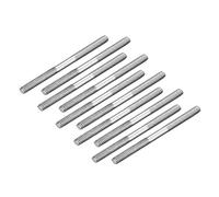 10PCS M2 M3 Stainless Steel Threaded Screw Tie Push Rod Bar Studs Servo Linkage Dia 1.7/2.5mm L75-L300 Shaft Pushrod for RC Boat(10pcs M3 L75mm)