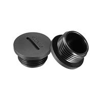 10pcs M22 Nylon Male Threaded Cable Gland Screw Finish Cover Black