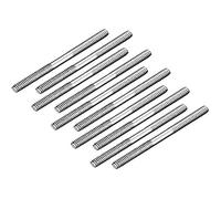 10Pcs M2x25mm Pushrod Connector Stainless Steel Rod Linkage, for Boat,Car,Airplane