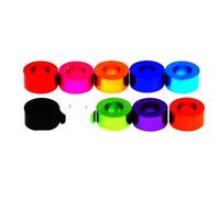 10Pcs M3*6 * 0.5/1/2/2.5/3/4/5/6/8/10mm Aluminum Flat Washers Color Anodized Aluminum Washers,Black,M3x6x2.5mm