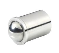 10pcs M3-M10 Ball Plunger Spring Plungers Step Smooth Model with Collar and Ball Stainless Steel Brass Plastic POM(Stainless Steel,D10-L13 10pcs)