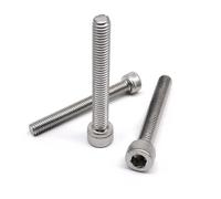10PCS M3 M4 M5 304 A2 Stainless Steel Hexagon Hex Socket Head Cap Bolt Screw(100mm,10pcs M5)