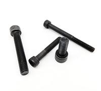 10pcs M3 M4 M5 Black Grade 12.9 Steel DIN912 Hexagon Hex Socket Head Cap Allen Bolt Screw L=5-100mm(12mm,12.9 class steel/M3)