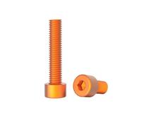 10pcs M3/M4/M5/M6 Colorful Aluminium Alloy Hexagon Socket Cap Machine Screws, M4x12mm