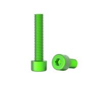 10pcs M3/M4/M5/M6 Colorful Aluminium Alloy Hexagon Socket Cap Machine Screws, M5x16mm