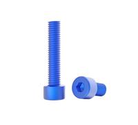 10pcs M3/M4/M5/M6 Colorful Aluminium Alloy Hexagon Socket Cap Machine Screws, M6x10mm