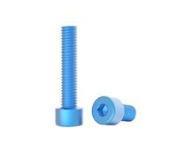10pcs M3/M4/M5/M6 Colorful Aluminium Alloy Hexagon Socket Cap Machine Screws, M6x10mm