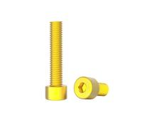10pcs M3/M4/M5/M6 Colorful Aluminium Alloy Hexagon Socket Cap Machine Screws, M6x10mm